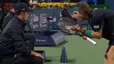 Andrey Rublev Shouts at Line Judge During Dubai Tennis Championships 2024 Semifinal, Gets Disqualified; Video Goes Viral